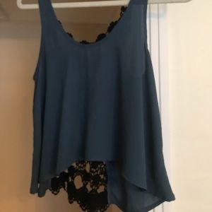 Navy blue top